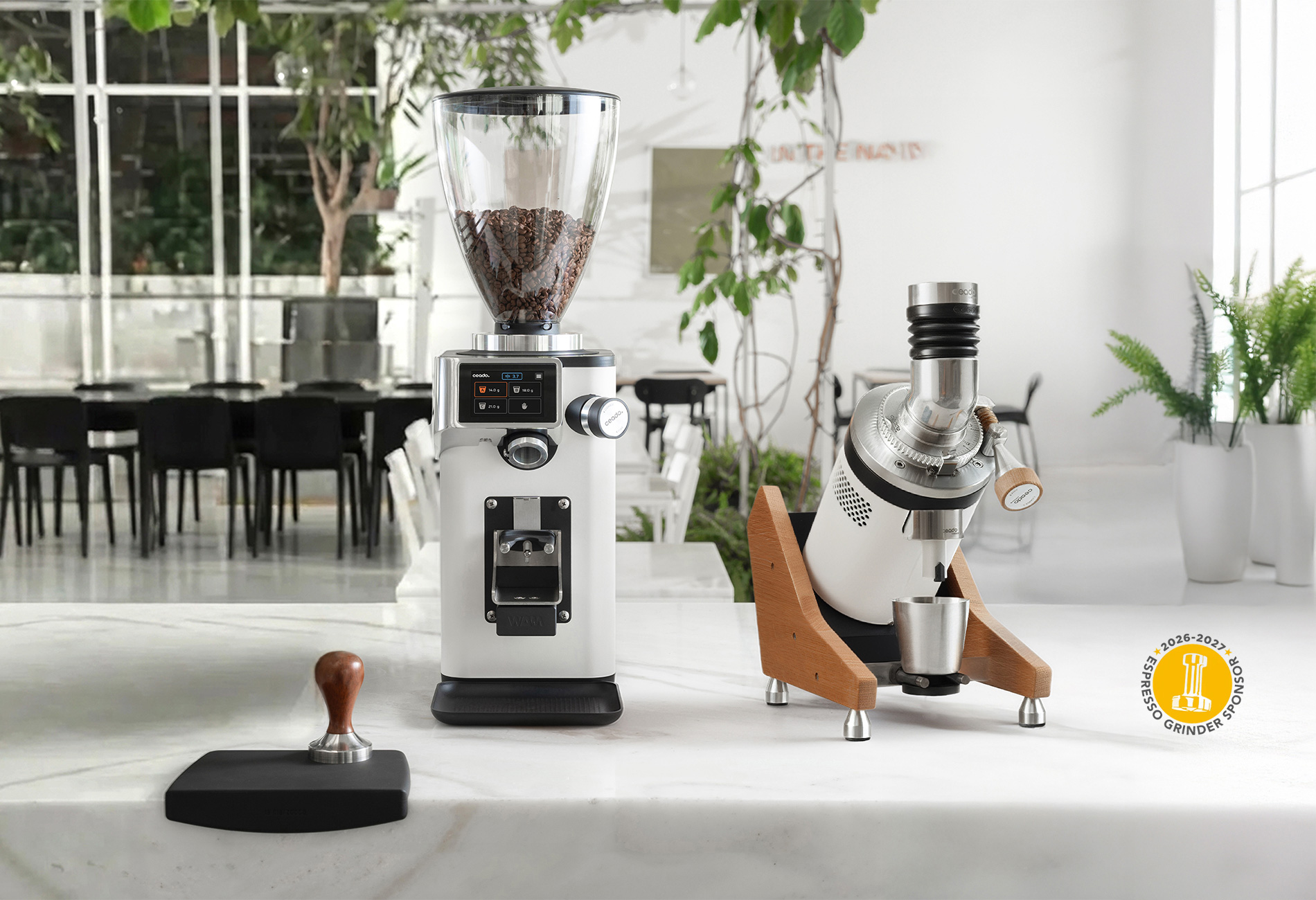 Ceado Rev Zero and E37Z-Naked — WBC 2026–2027 Qualified Espresso Grinders